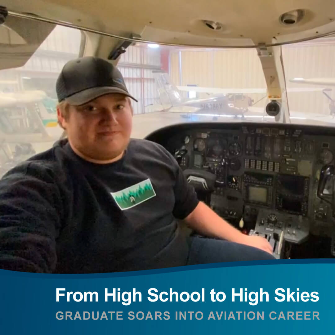 From High School to High Skies: Graduate Soars into Aviation Career